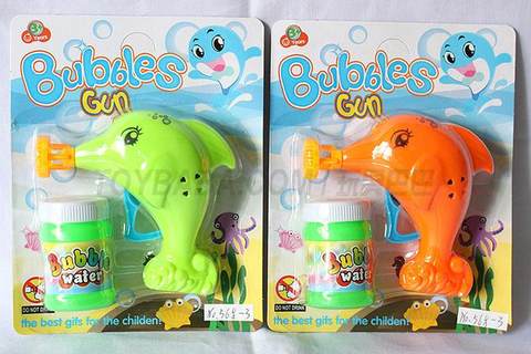 Solid color dolphin bubble gun