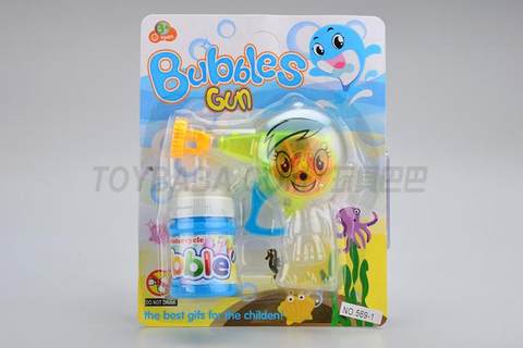 Inertia little doll gun bubble gun with light