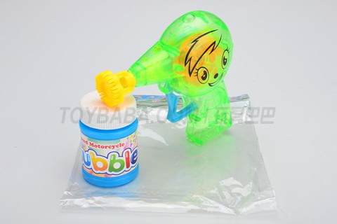 Inertia little doll gun bubble gun with light
