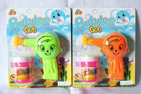 Solid color doll bubble gun