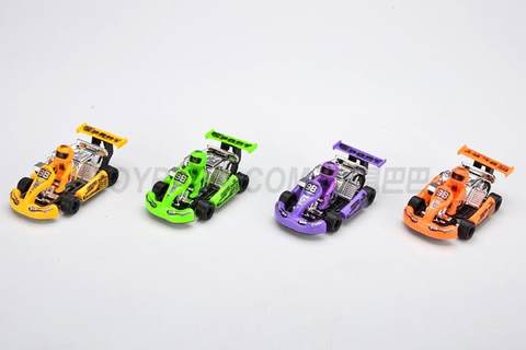 Solid color pullback go-kart (seating)