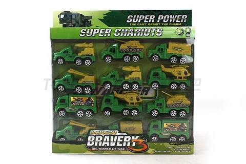 Pullback military vehicle set