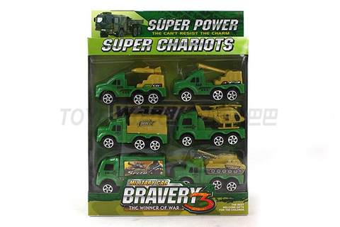 Pullback military vehicle set