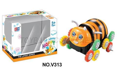 Bee 12 color wheel electric dump truck yellow room painting
