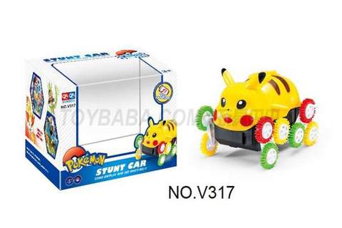 Pikachu 12 color wheel electric dump truck