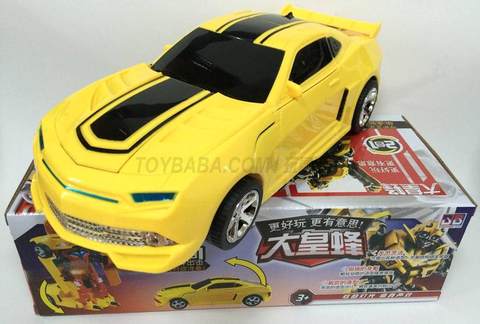 Electric transformation robot electric vehicle toy
