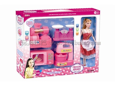 4 small appliances Barbie set