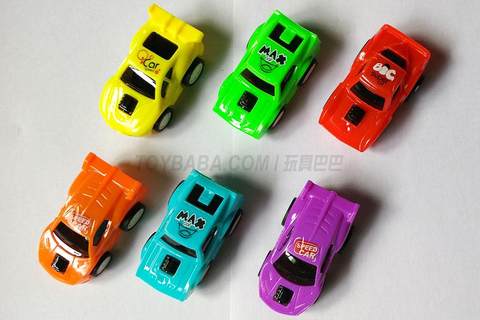 6 solid color black window racing cars
