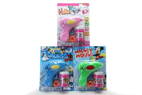 Solid color inertia bubble gun