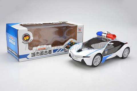 Electric Universal BMW concept car police car Chinese song 3D lighting Chinese packaging