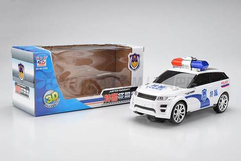 Electric Universal Land Rover Aurora Police Car English Song 3D Light Chinese Packaging