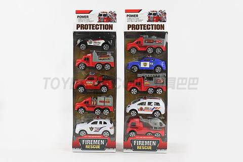 Pullback fire truck