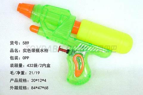 Solid ribbon bottle water gun