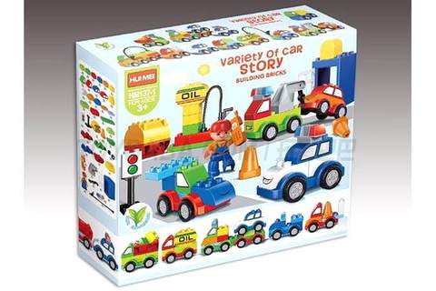 HM137 -1 Incredible Car General Mobilization Insert Medium Grain Building Blocks (51PCS)