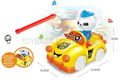 86- 303A submarine small column electric universal city sports car portable lantern (music + lighting)