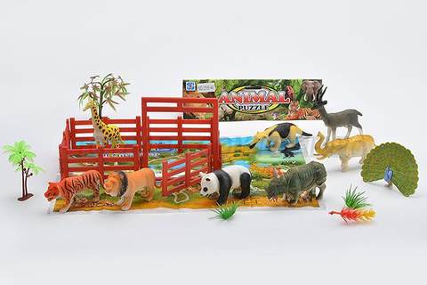 Animal + single open fence door combination