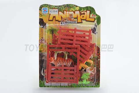 Animal + single open fence door combination