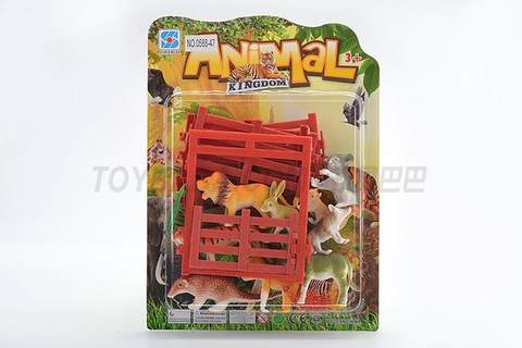 Animal + single open fence door combination
