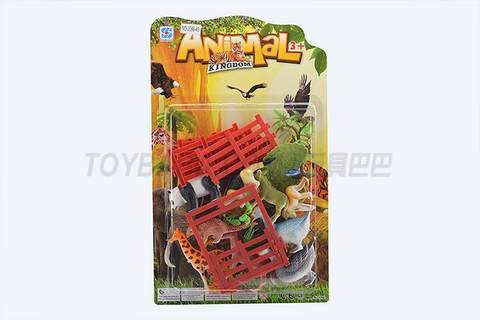 Animal + single open fence door combination