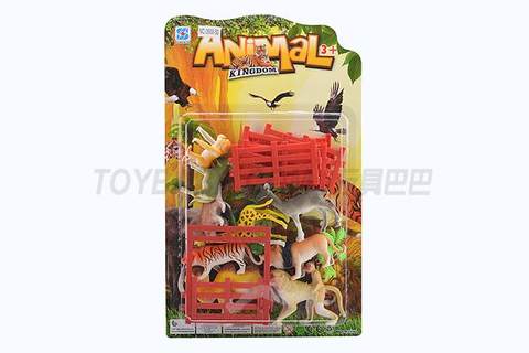 Animal + single open fence door combination