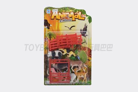 Animal + single open fence door combination