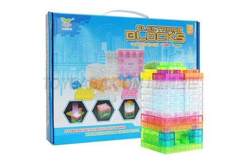 Voice-controlled electric energy luminous building blocks (32PCS) 1, voice-controlled 2, lighting 3, free assembly