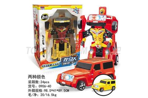 Electric Wrangler Transformation Robot Electric toy Transformation Vehicle