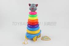 拖拉9层圆形套圈汤姆猫