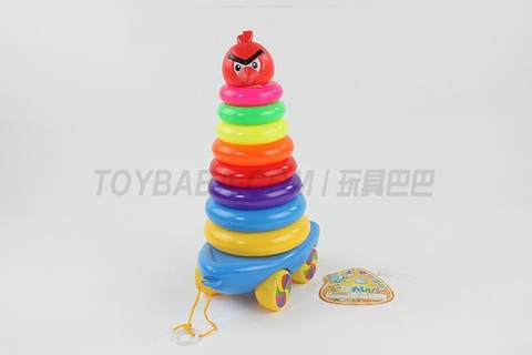 Drag a 9-layer circular ring bird