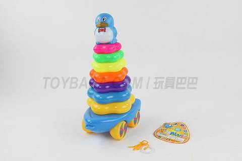 Drag an 8-layer quincum-shaped ring penguin