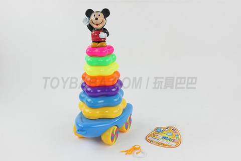 Drag Mickey Mouse with 8 layers of plum blossom rings