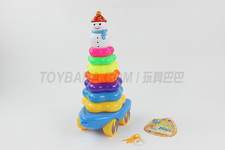 拖拉8层梅花形套圈雪人