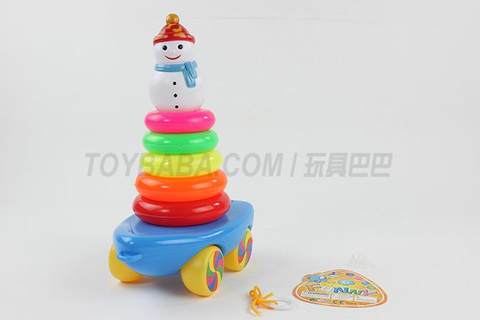 Drag a 6-layer circular ring snowman
