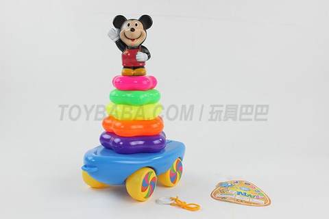 Drag Mickey Mouse with 6-layer quincunx rings