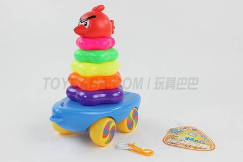Drag a 6-layered plum-shaped ring bird