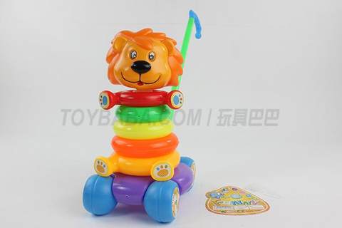 Push cartoon lion ring
