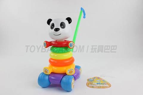 Push cartoon panda ring