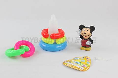 5-layer notched ring and Mickey Mouse ring