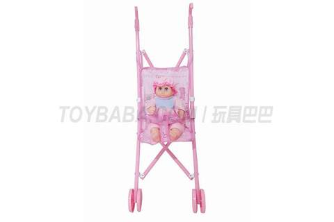 Baby stroller +12 dolls (plastic)