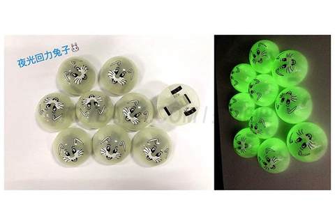 Luminous semi-round pulling rabbit