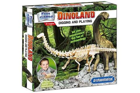 Archaeological excavation of long-necked dragons (plaster)