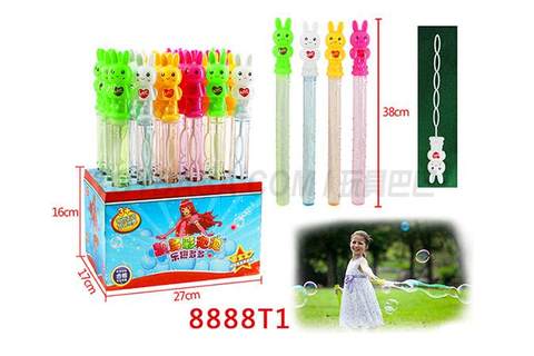 38cm Rabbit Five-Ring Bubble Stick (24 pcs/display box)