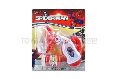 Bubble electric bubble gun + fan (two in one) KT cat Spider Man Ice and Snow