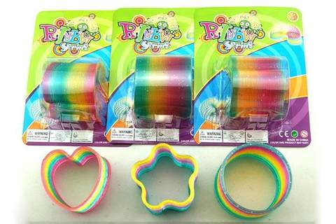 Shaped gold onion transparent rainbow ring 3 models mixed