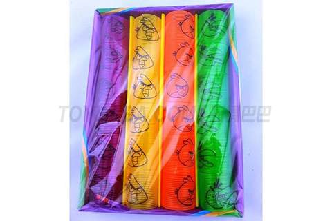 4-color transparent rainbow rings 24 pieces/display box