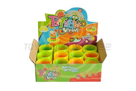 Spring rainbow rings 12 pieces/display box