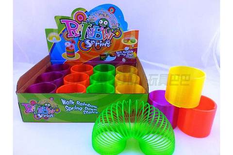 4-color transparent rainbow rings 12 pieces/display box