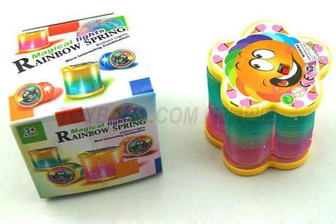 Magic light rainbow circle (plum blossom shape)