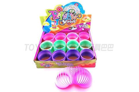 Spring rainbow rings 12 pieces/display box