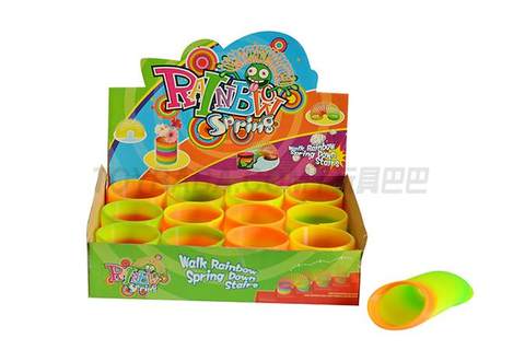 Spring rainbow rings 12 pieces/display box